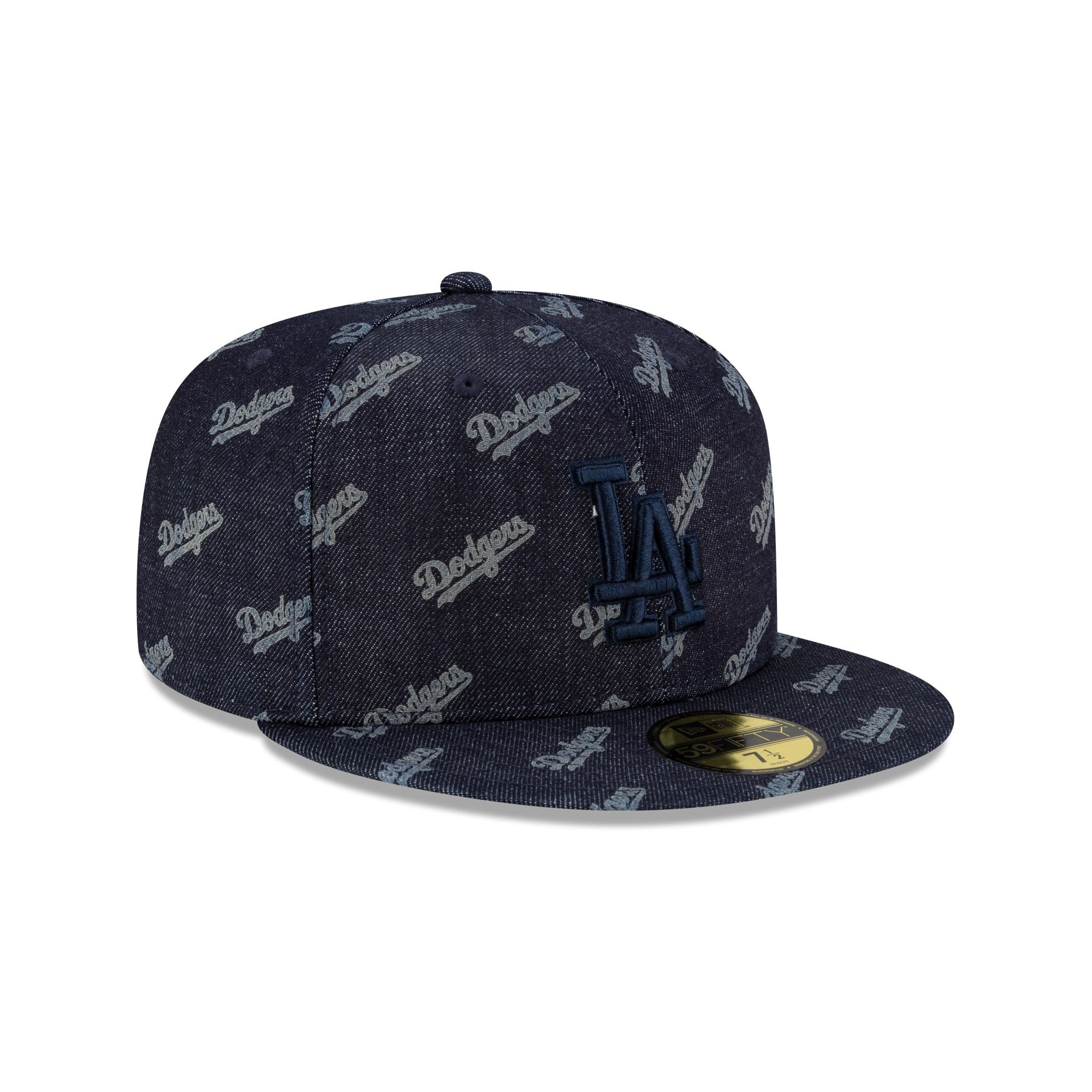 Los Angeles Dodgers Laser Burn Out Navy 59FIFTY Fitted Hat