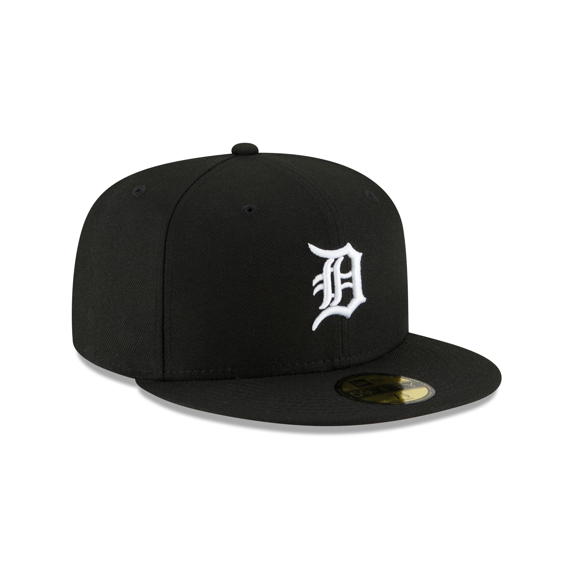 Detroit Tigers Basic Black and White 59FIFTY Fitted Hat
