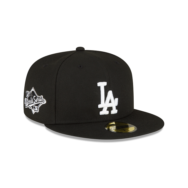 Los Angeles Dodgers Sidepatch Black 59FIFTY Fitted Hat