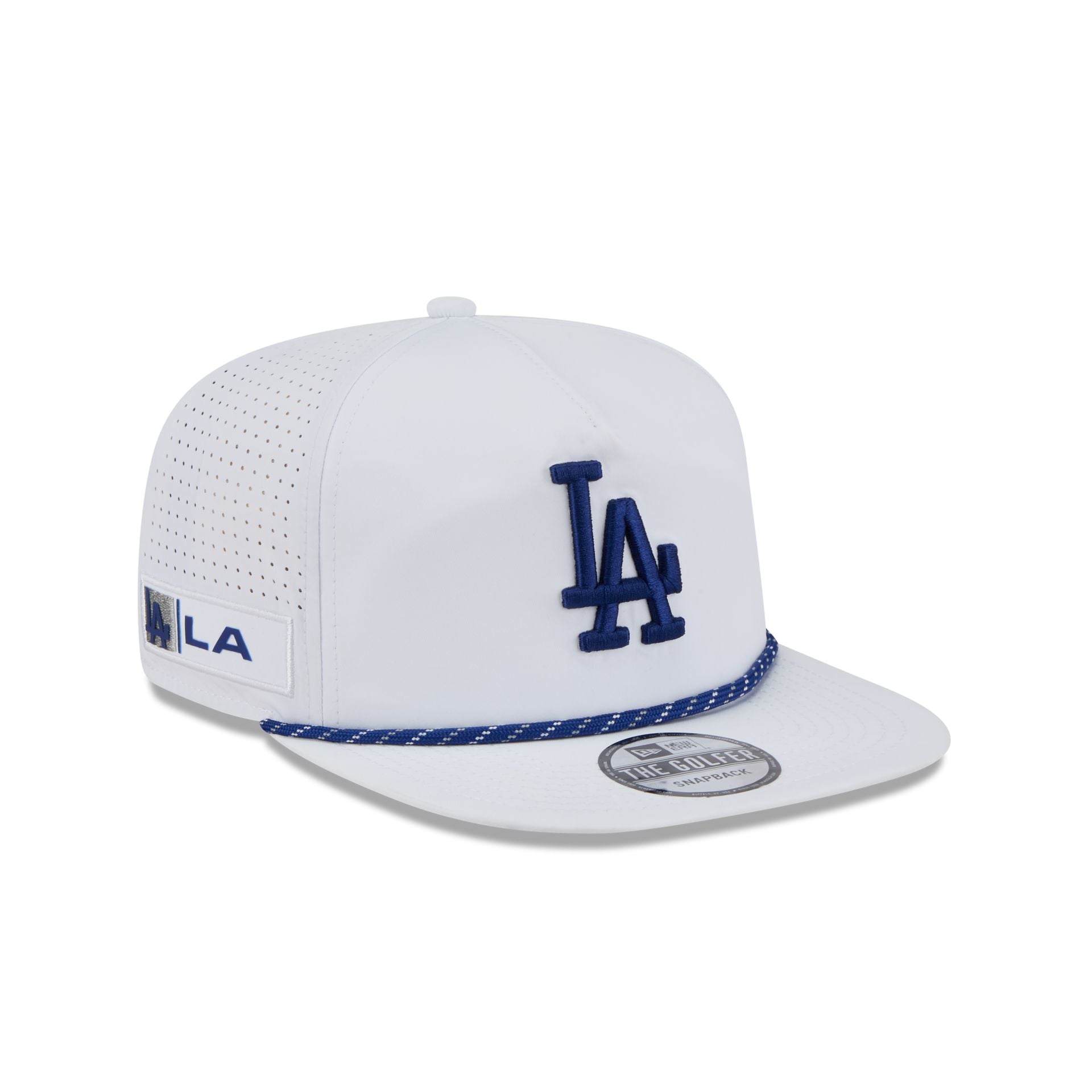 Los Angeles Dodgers Optic White Performance Rope Golfer Hat