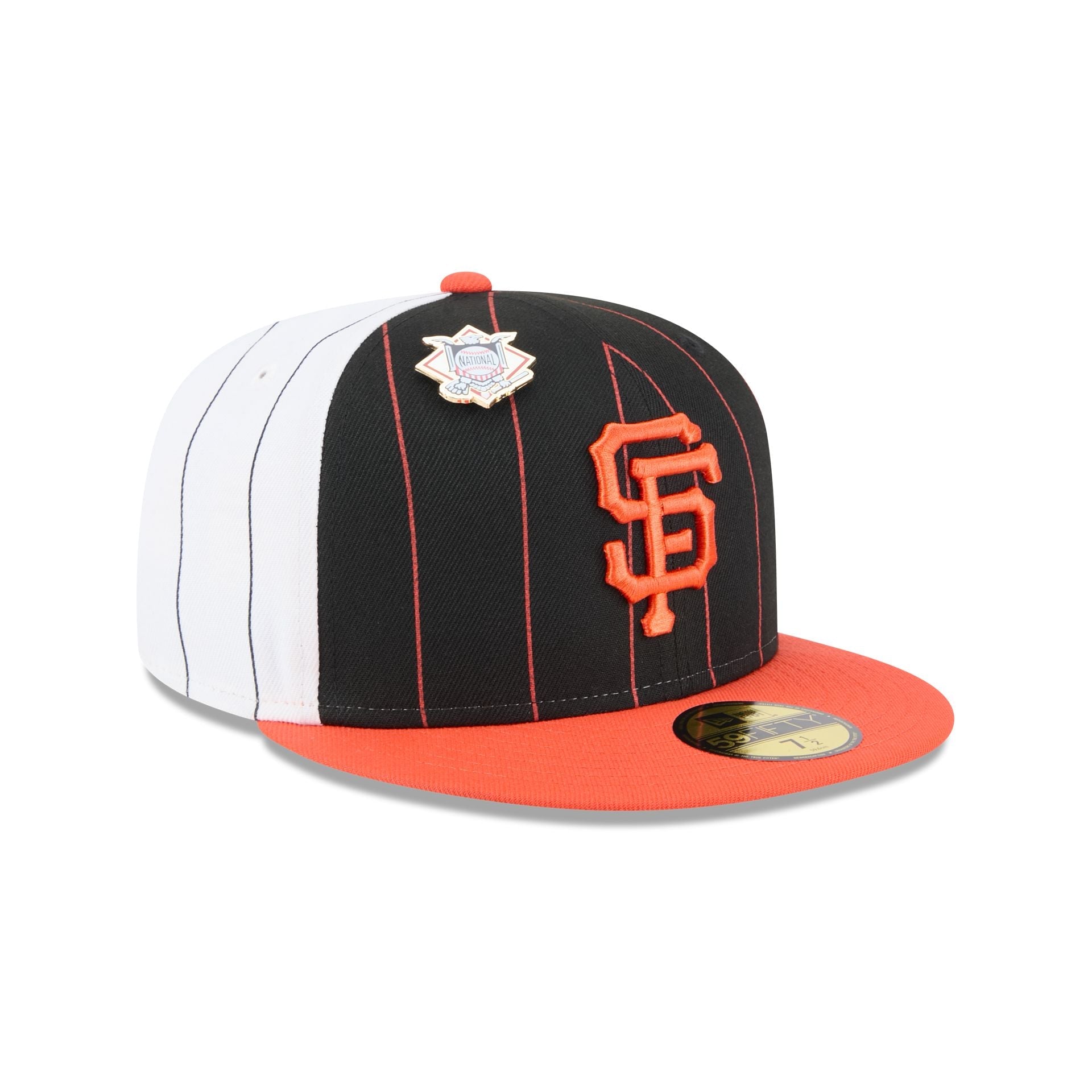 San Francisco Giants Pinstripe League Pin 59FIFTY Fitted Hat