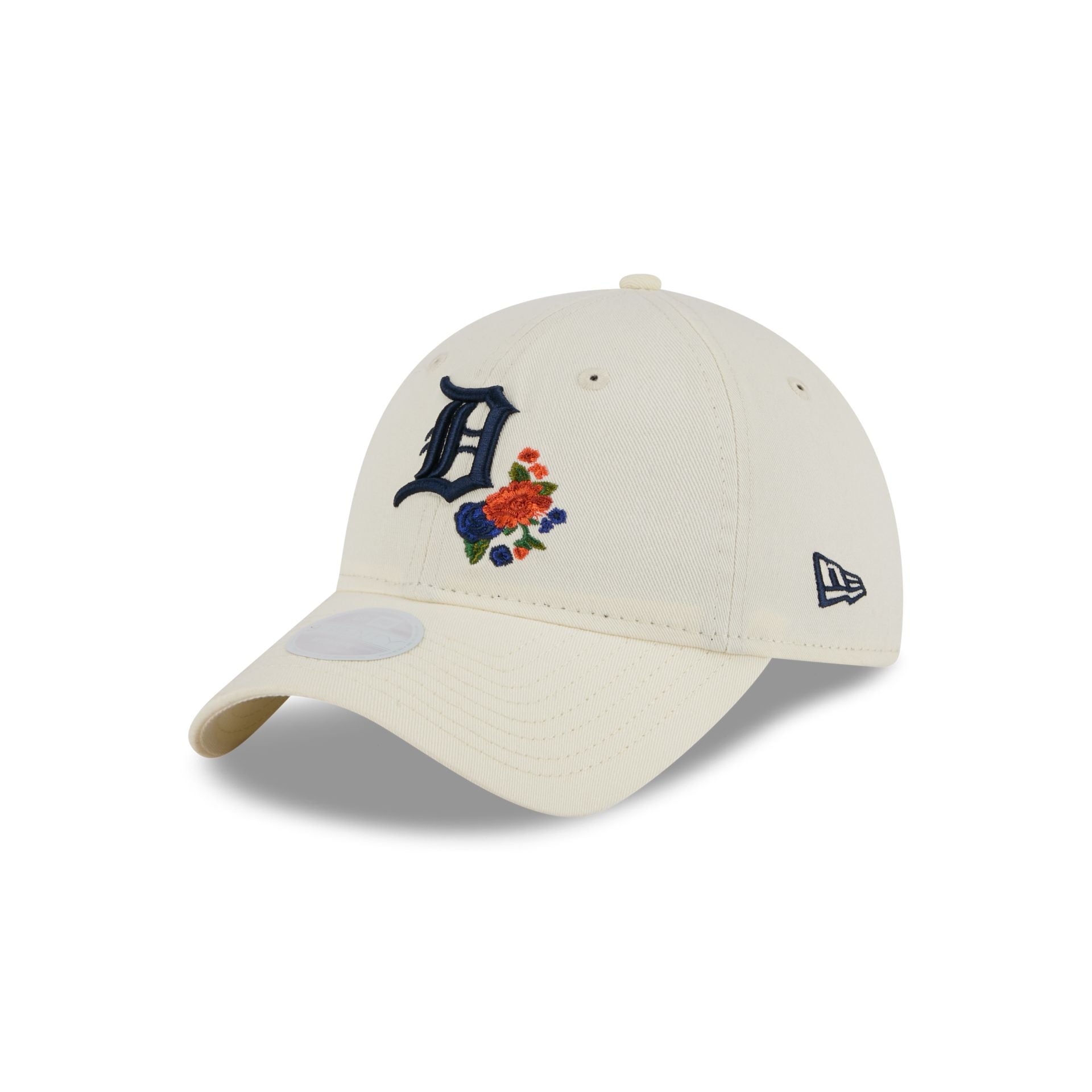 Detroit Tigers Women's Floral Stitch 9TWENTY Adjustable Hat