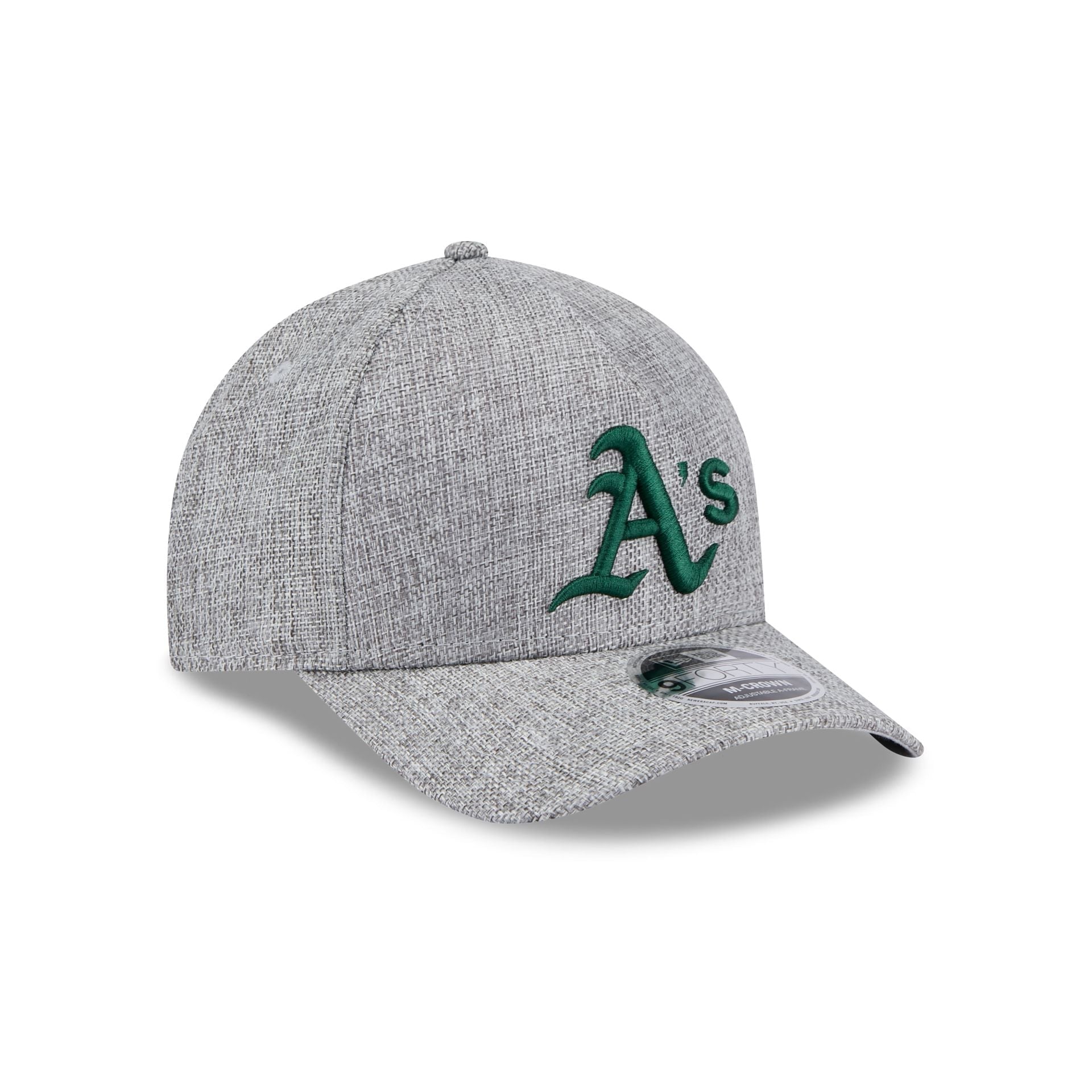 Athletics Cotton Weave Gray 9FORTY M-Crown A-Frame Snapback Hat