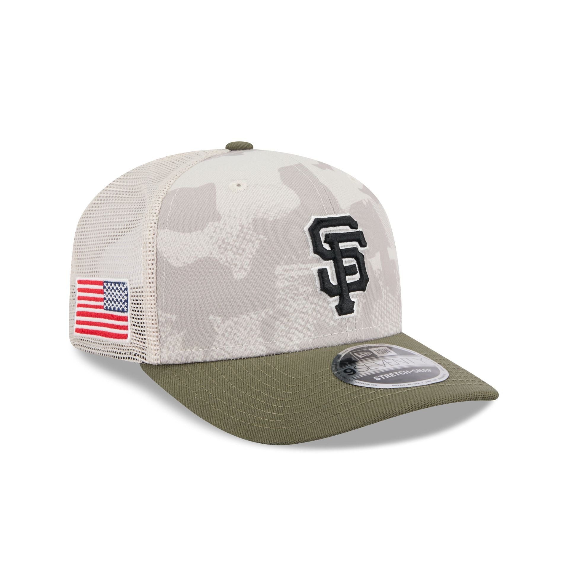 San Francisco Giants Armed Forces Day 2025 9SEVENTY Trucker Hat