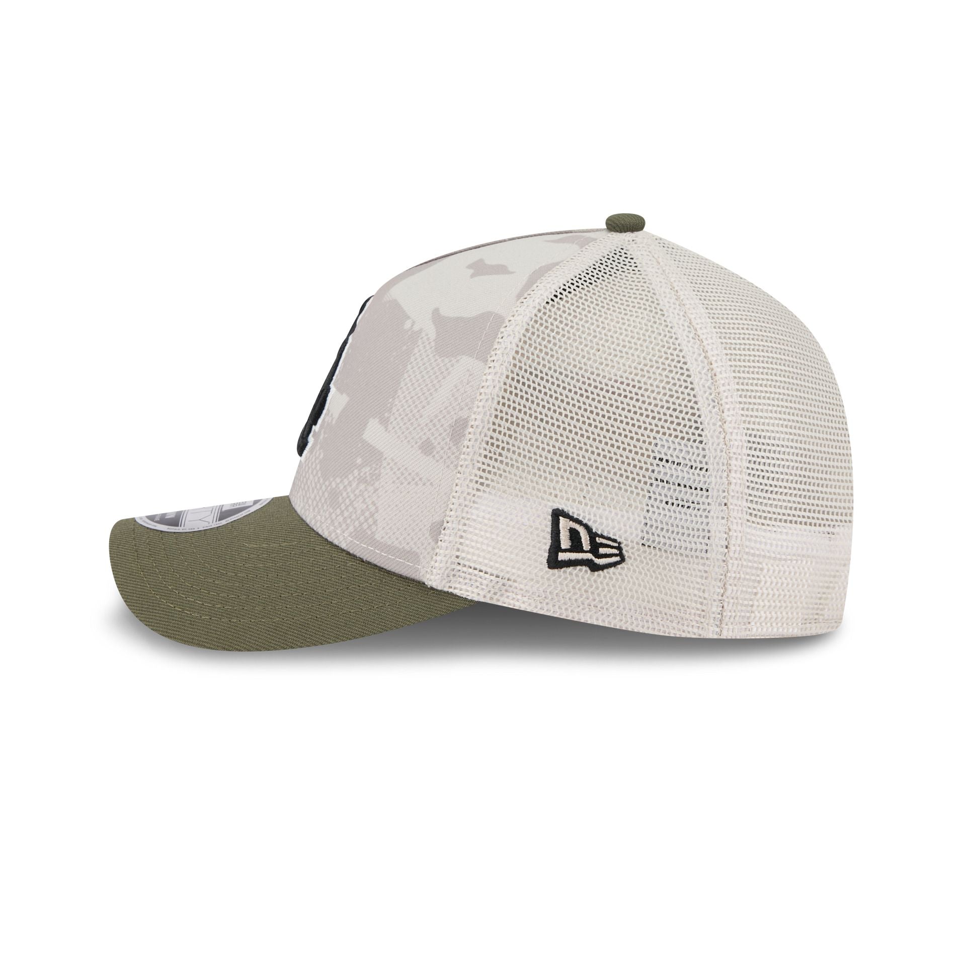 Los Angeles Dodgers Armed Forces Day 2025 9FORTY M-Crown A-Frame Trucker Hat