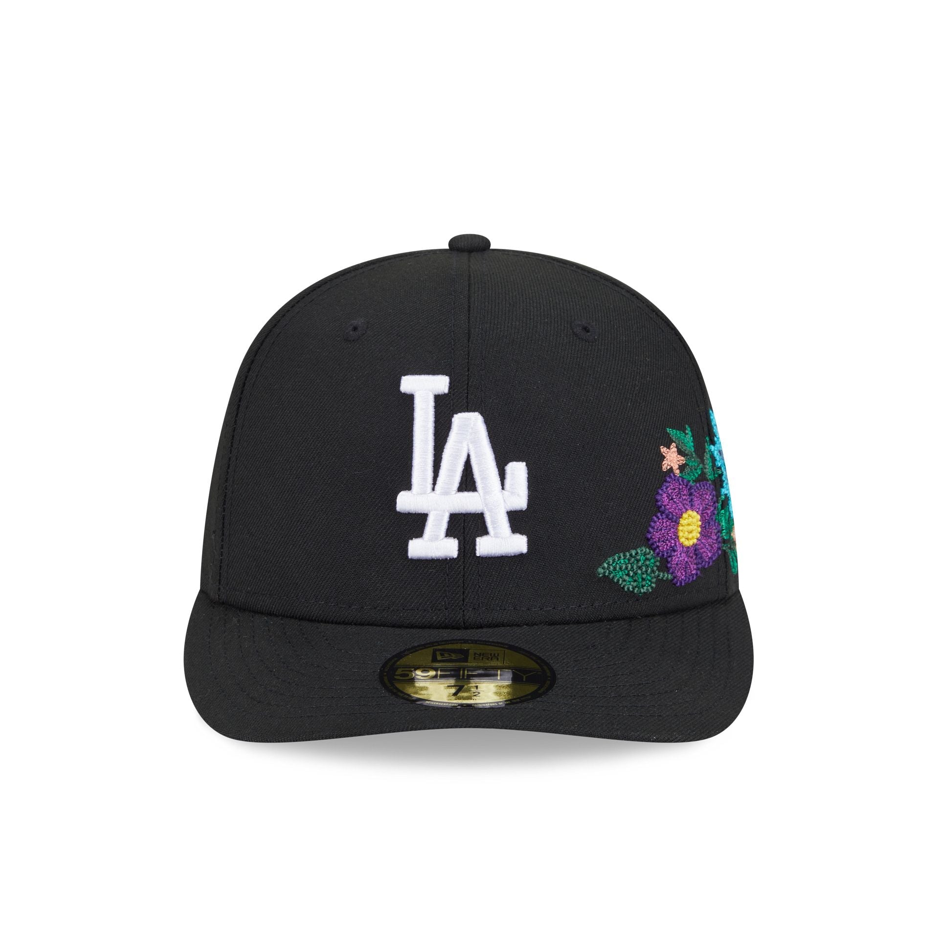 Los Angeles Dodgers Tonal Florals Black 59FIFTY Fitted Hat