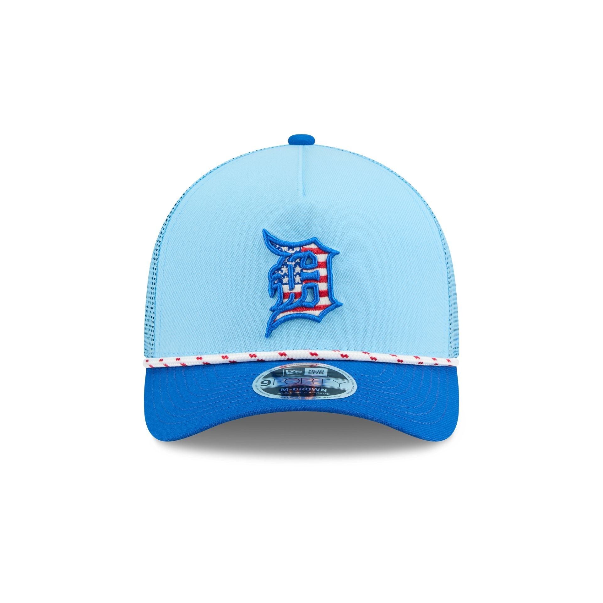 Detroit Tigers Independence Day 2025 9FORTY M-Crown A-Frame Trucker Hat