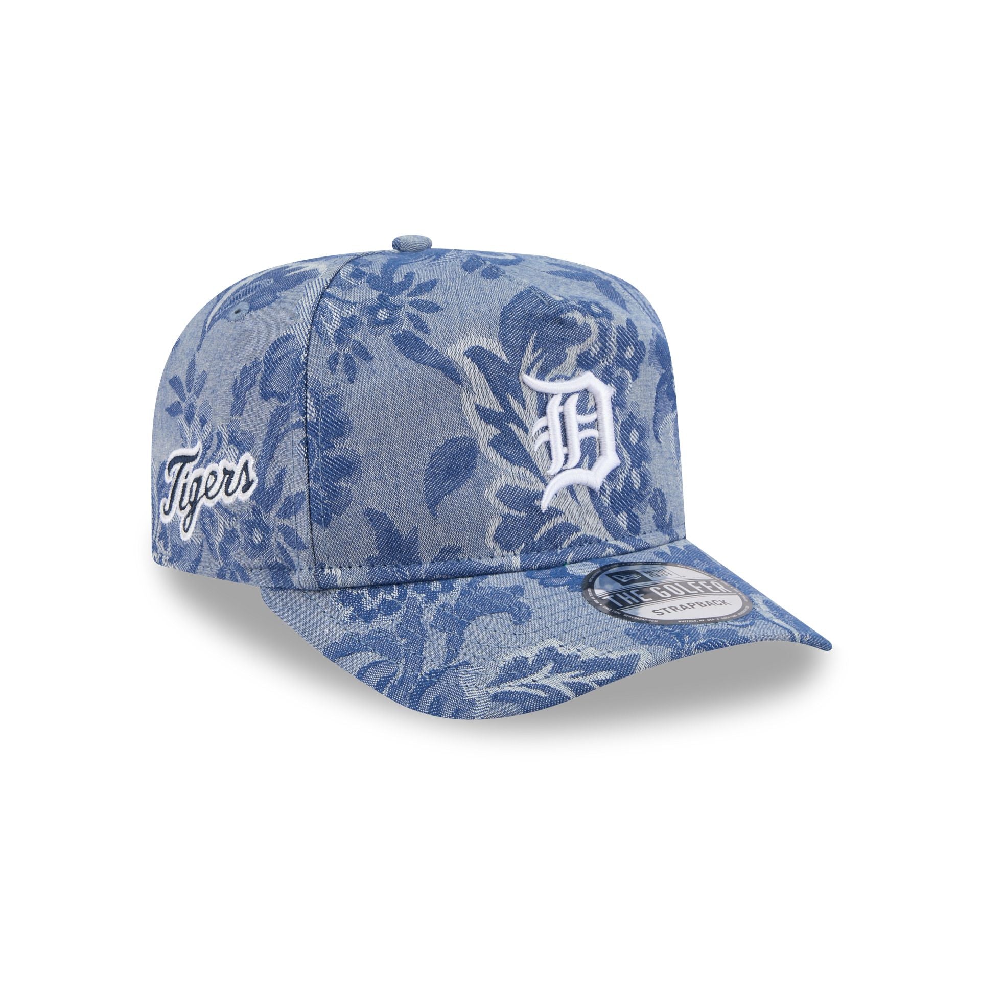 Detroit Tigers Denim Jacquard Golfer Hat