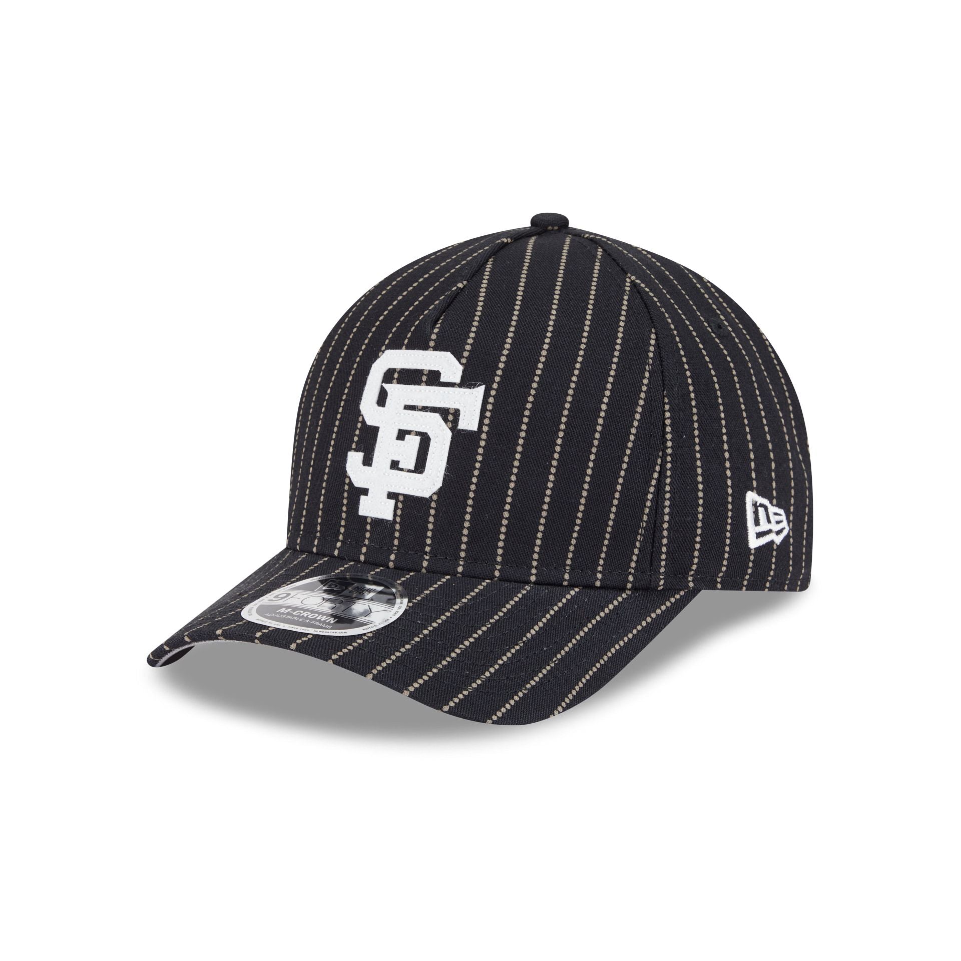 San Francisco Giants Dotted Pinstripe 9FORTY M-Crown A-Frame Adjustable Hat