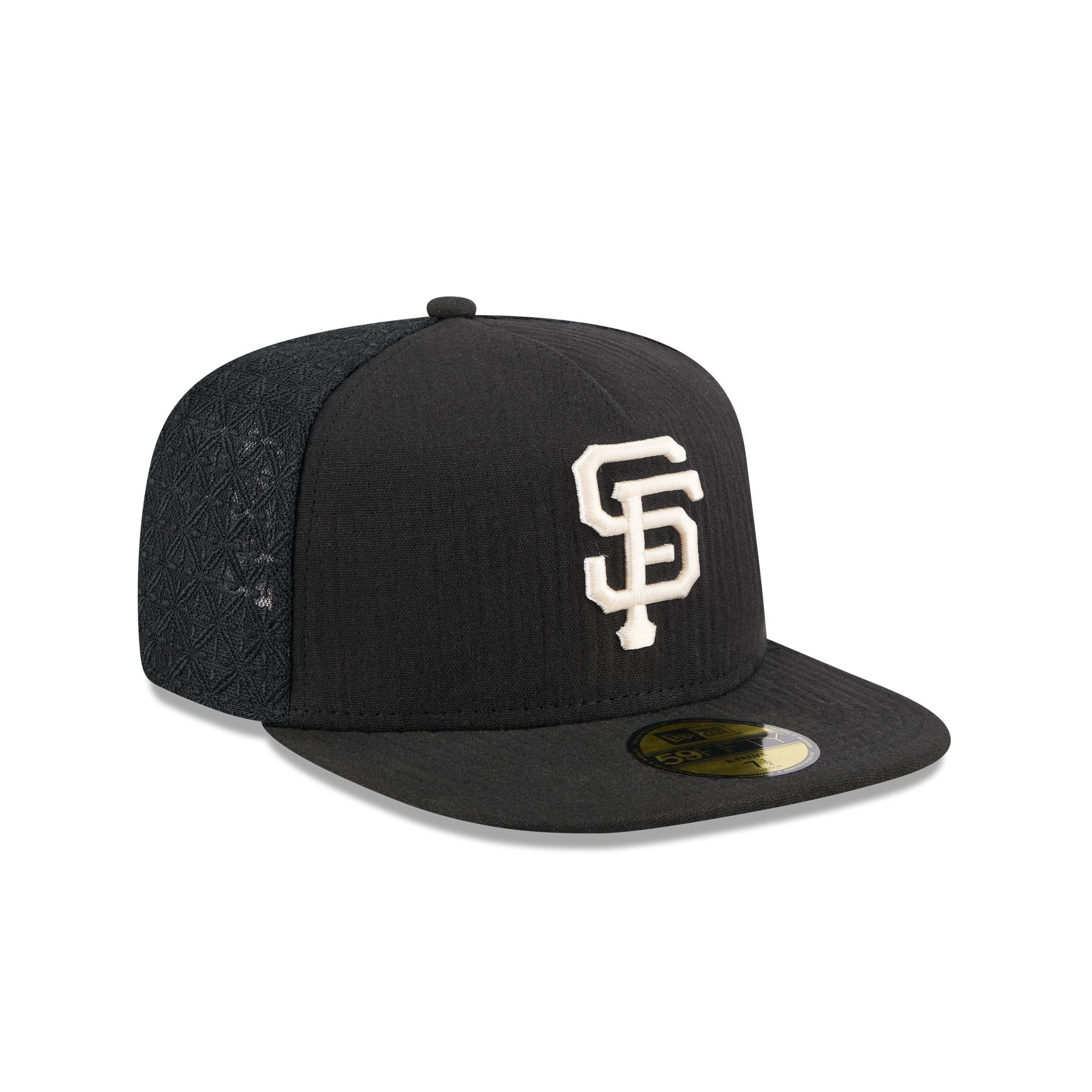 San Francisco Giants Black Mesh 59FIFTY A-Frame Fitted Hat