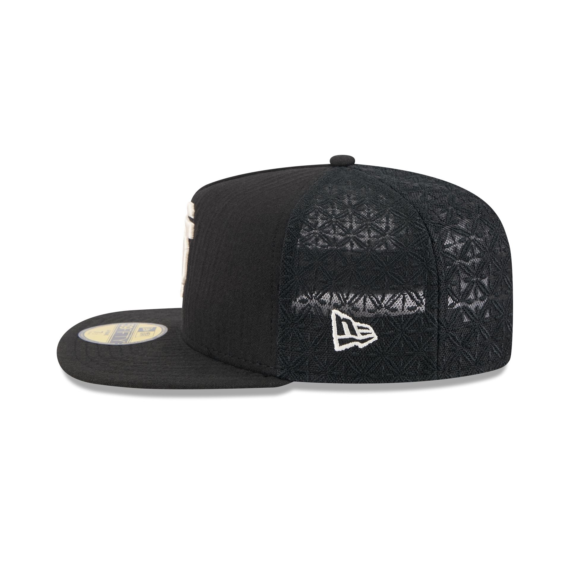 San Francisco Giants Black Mesh 59FIFTY A-Frame Fitted Hat