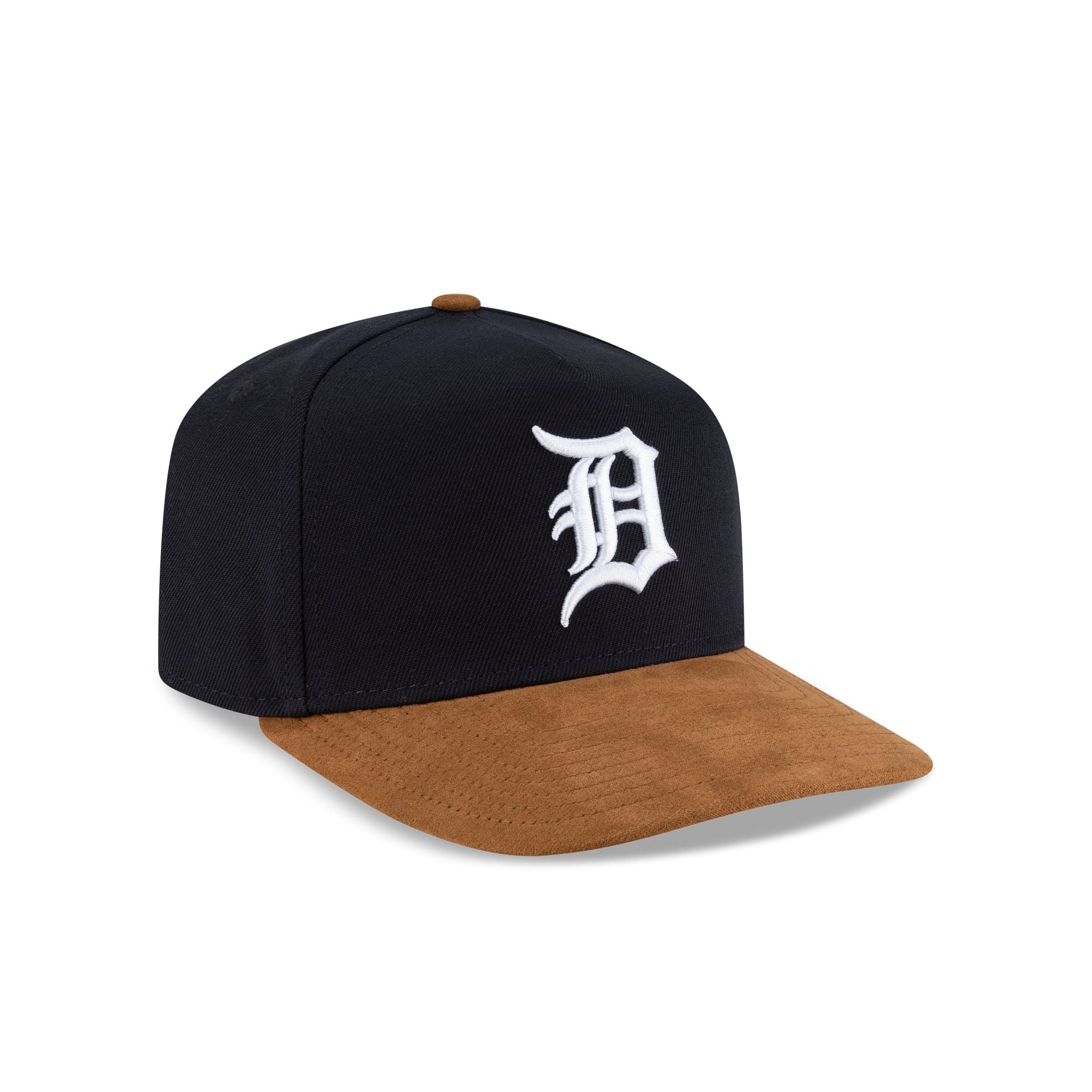 Detroit Tigers Brown Suede Visor 9FORTY A-Frame Snapback Hat
