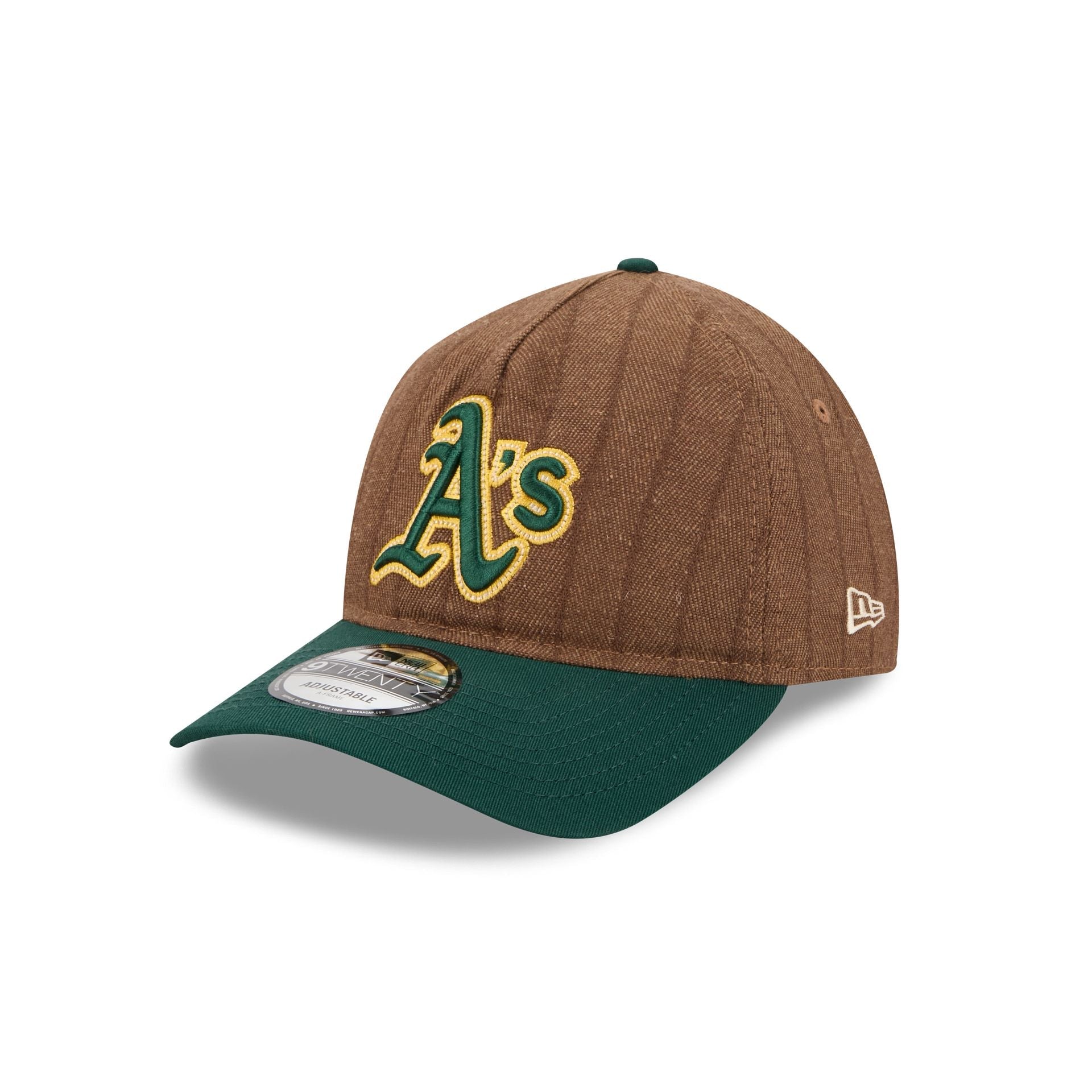 Athletics Three Looms Wool Pinstripe 9TWENTY A-Frame Adjustable Hat