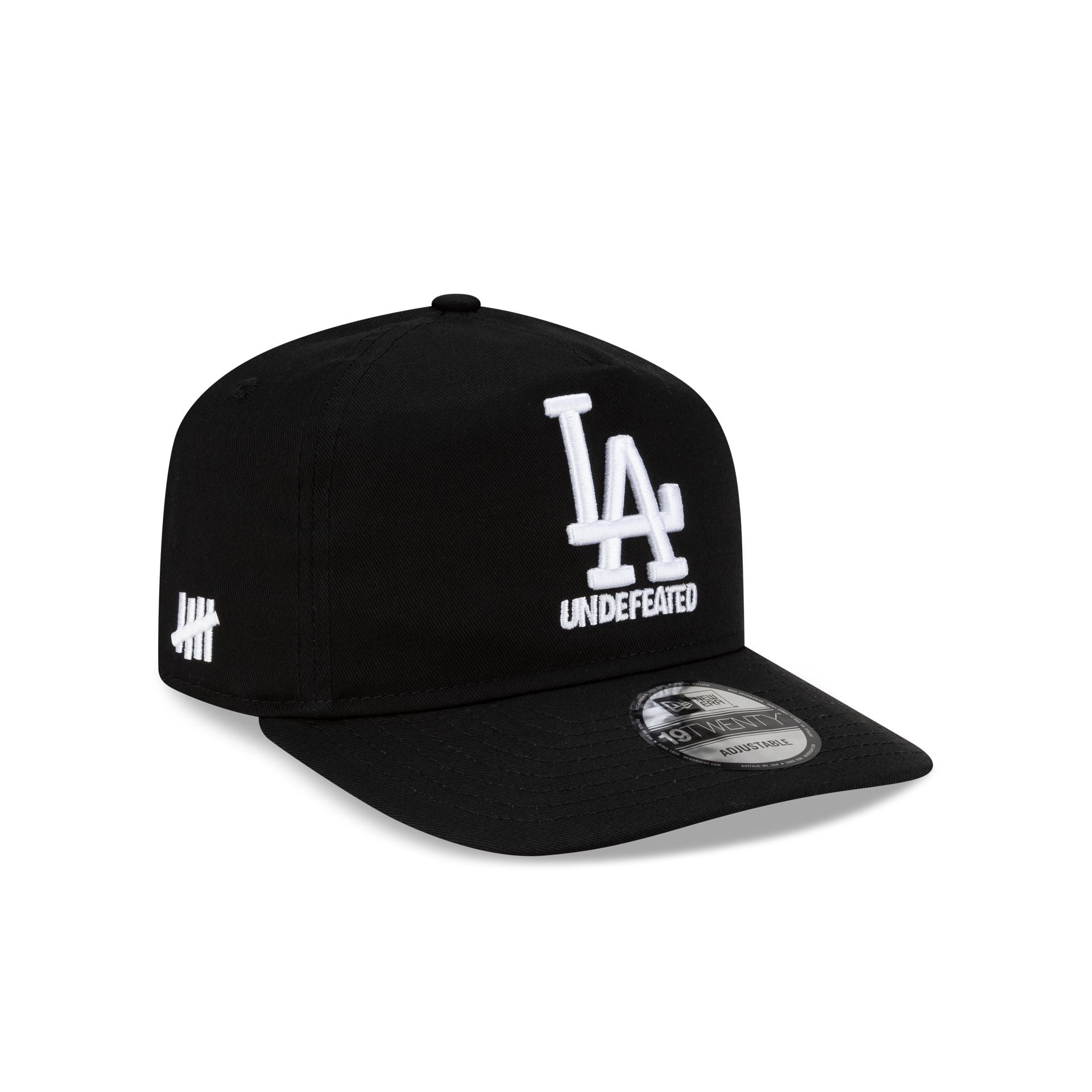 Undefeated x Los Angeles Dodgers Stacked Black 19TWENTY Adjustable Hat