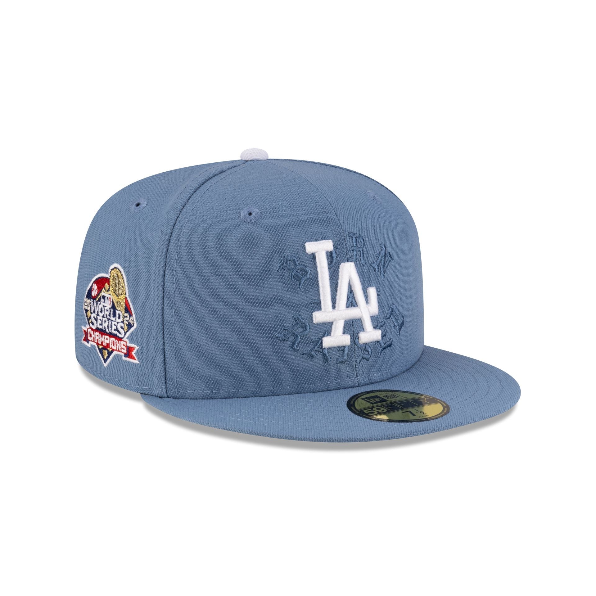 Born x Raised x Los Angeles Dodgers World Series Champions Slate 59FIFTY Fitted Hat