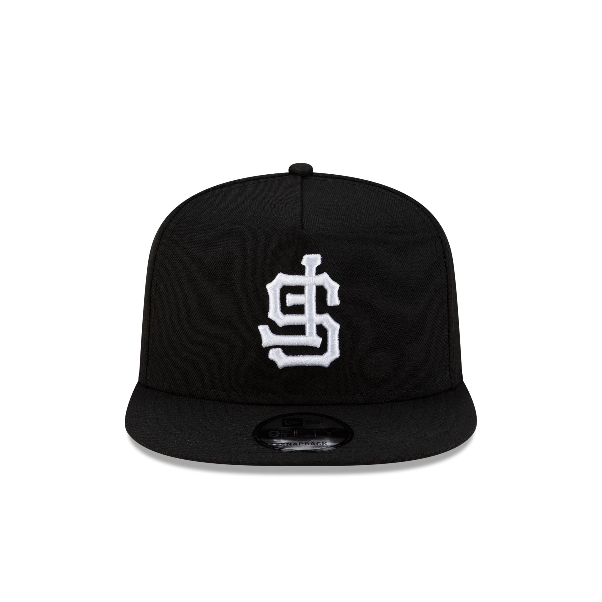San Francisco Giants Upside Down Logo Black 9FIFTY A-Frame Snapback Hat