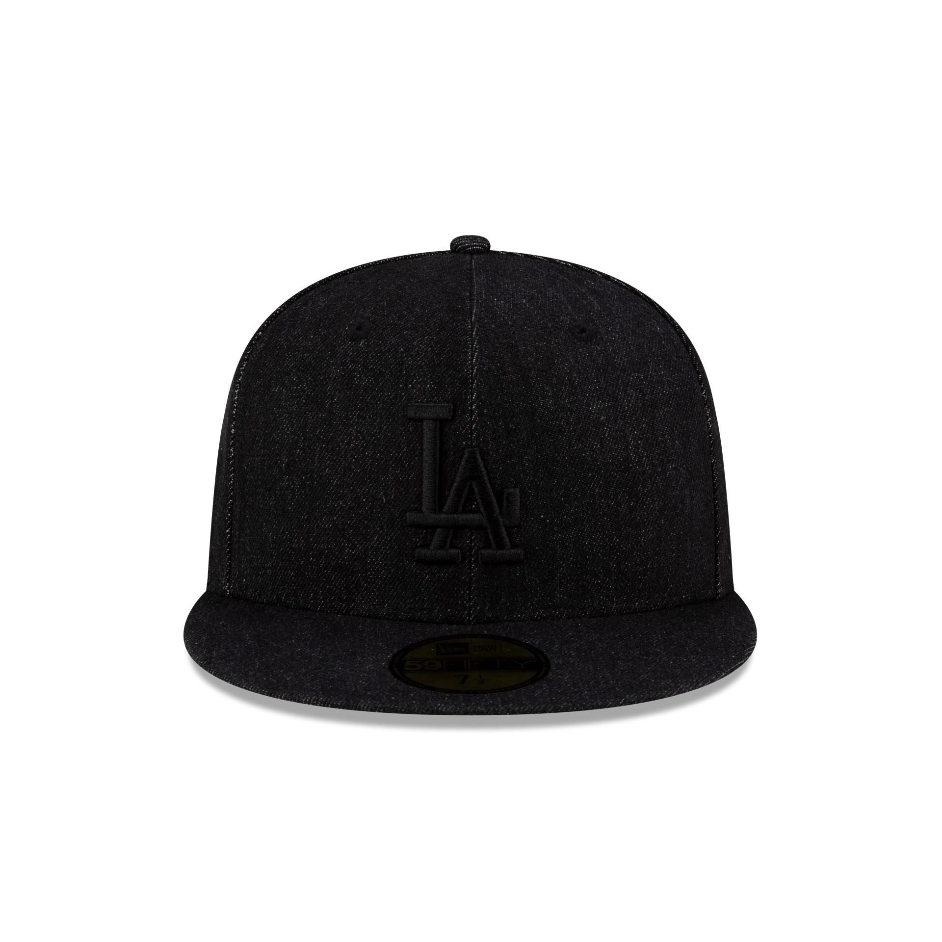 Los Angeles Dodgers Black Denim 59FIFTY Fitted Hat