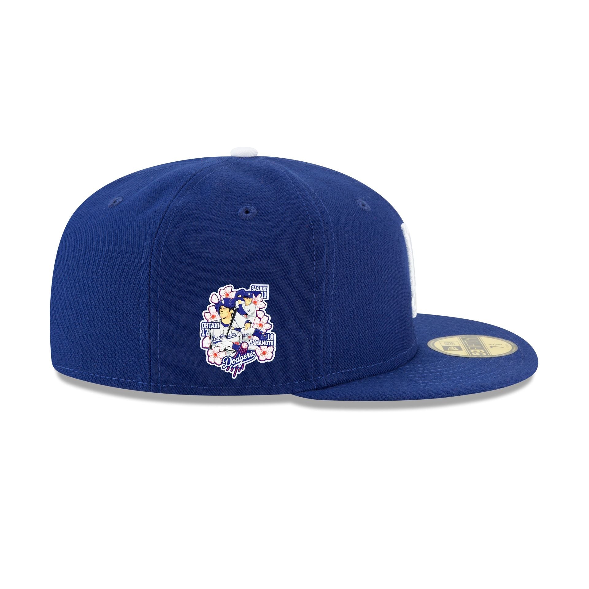 Los Angeles Dodgers Triple Player Side Patch 59FIFTY Fitted Hat