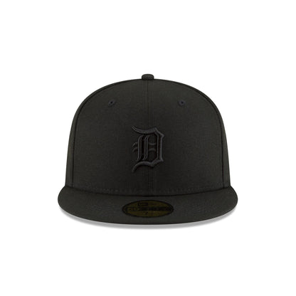Detroit Tigers Basic Black on Black 59FIFTY Fitted Hat