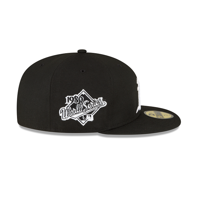 Athletics Sidepatch Black 59FIFTY Fitted Hat