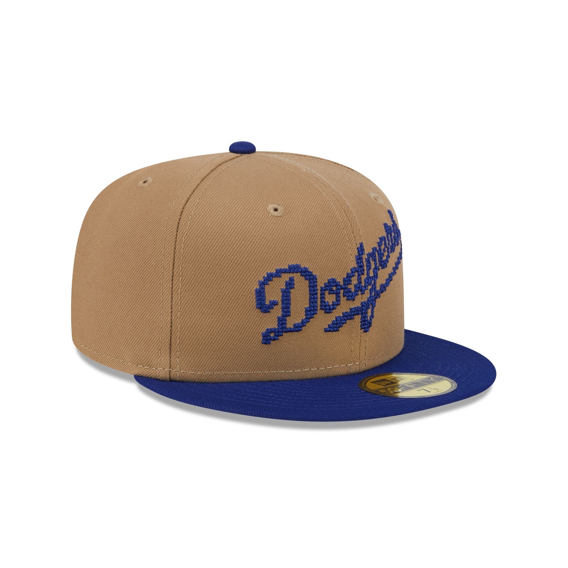 Los Angeles Dodgers Classic 8-Bit Wordmark 59FIFTY Fitted Hat