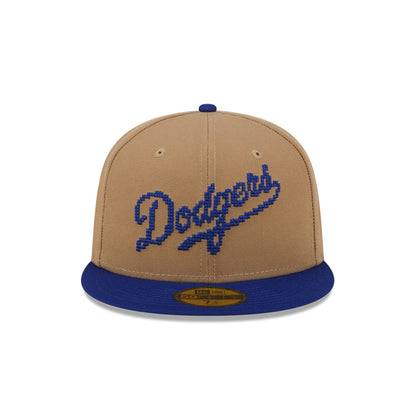 Los Angeles Dodgers Classic 8-Bit Wordmark 59FIFTY Fitted Hat