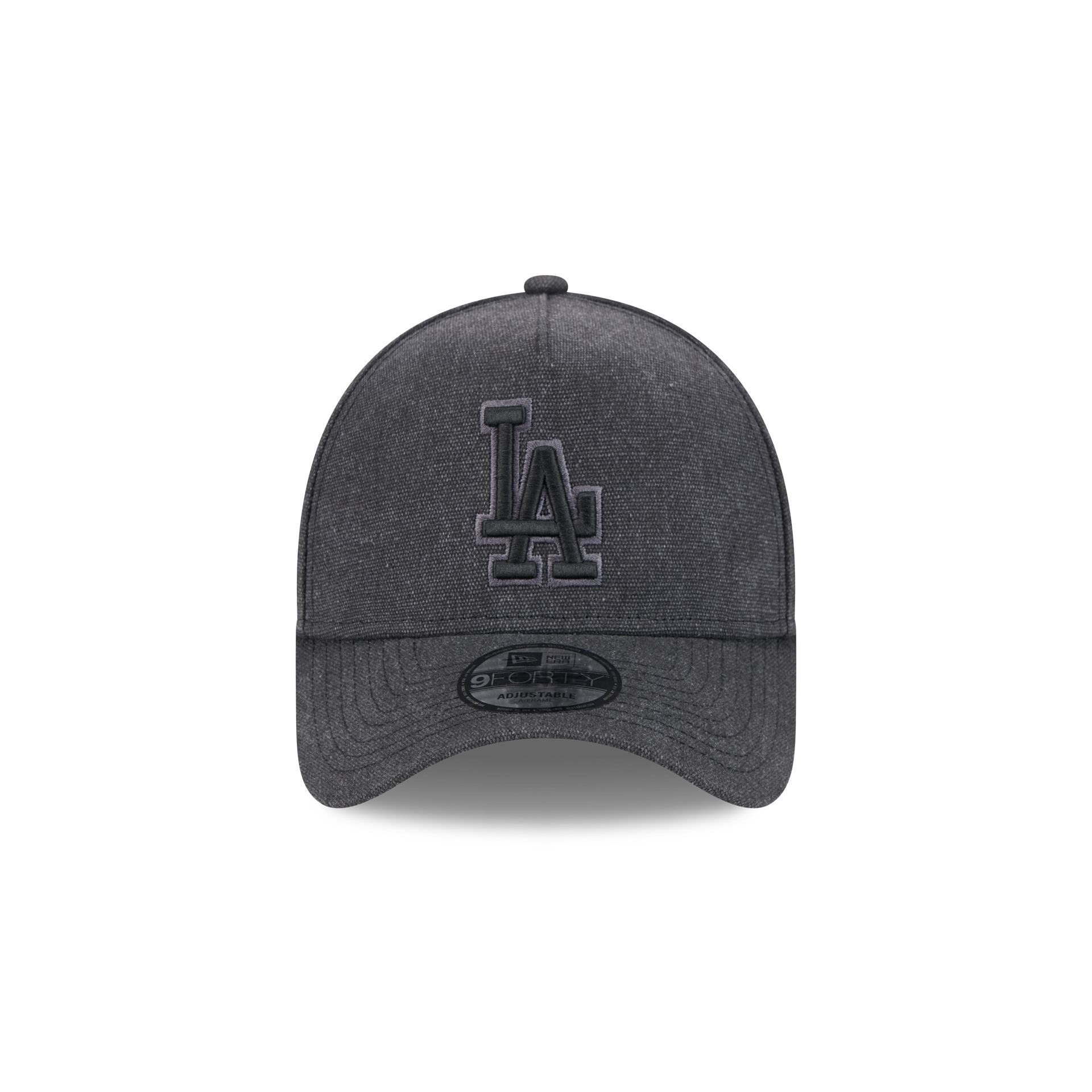 Los Angeles Dodgers Logo Essentials Black 9FORTY A-Frame Snapback Hat