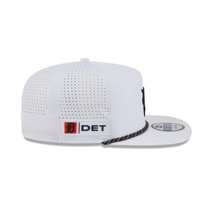 Detroit Tigers Optic White Performance Rope Golfer Hat