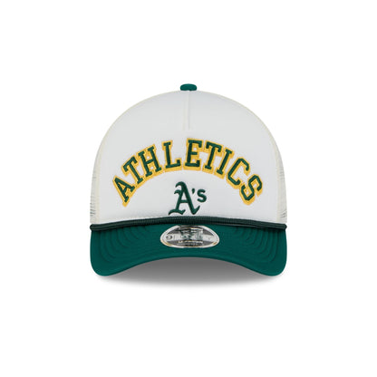 Athletics Chrome Arch 9FORTY M-Crown A-Frame Trucker Hat
