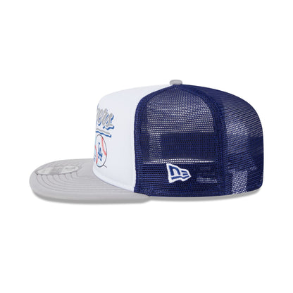 Los Angeles Dodgers Retro Script 9FIFTY A-Frame Trucker Hat