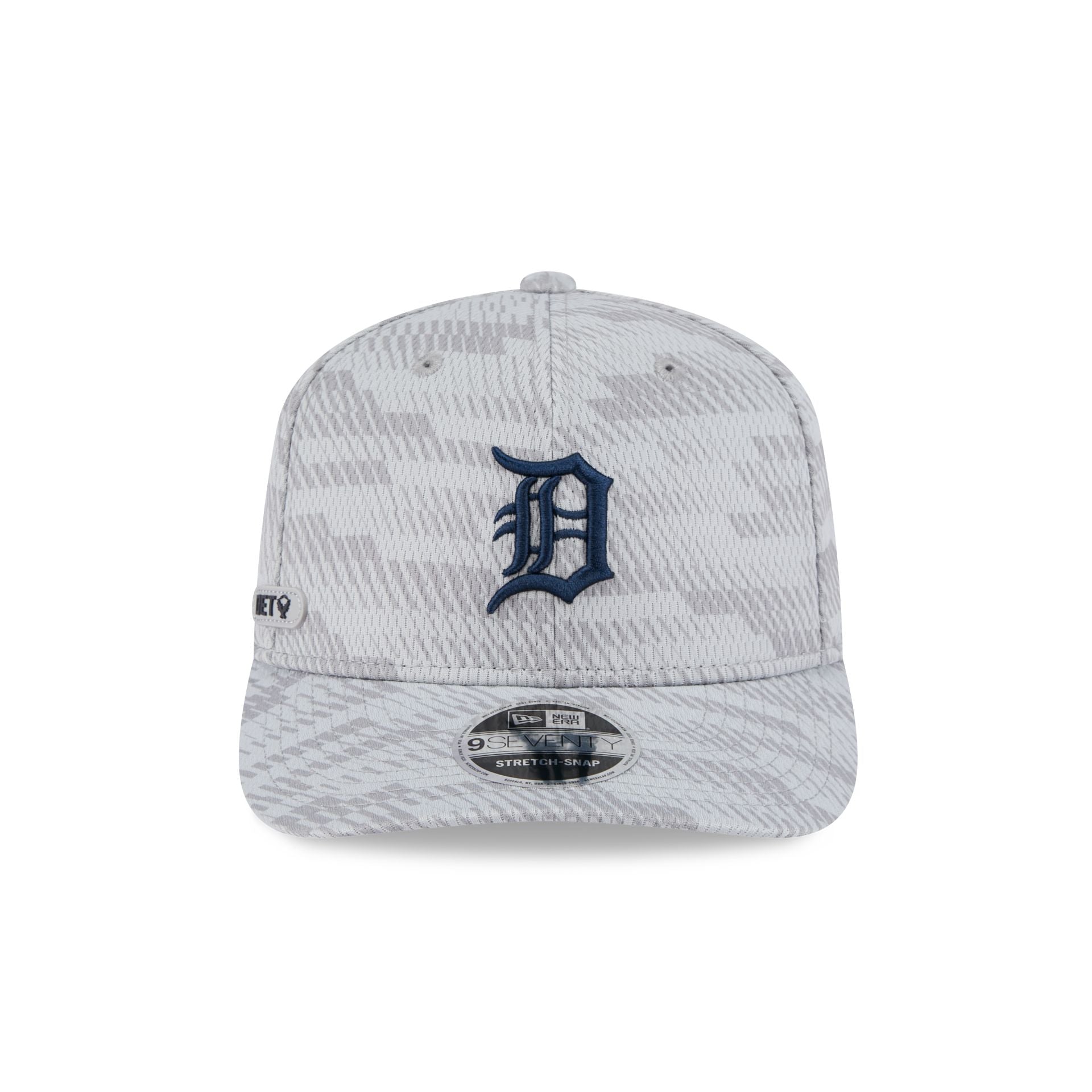 Detroit Tigers 2025 Clubhouse Gray 9SEVENTY Stretch-Snap Hat