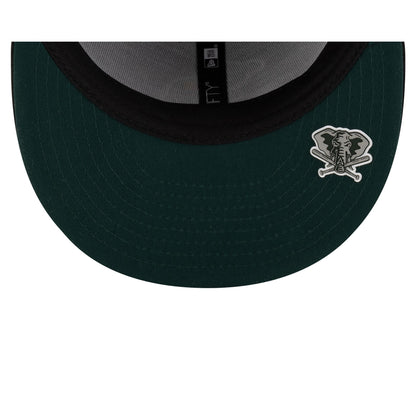 Athletics 2025 Clubhouse Alt Black 59FIFTY Fitted Hat