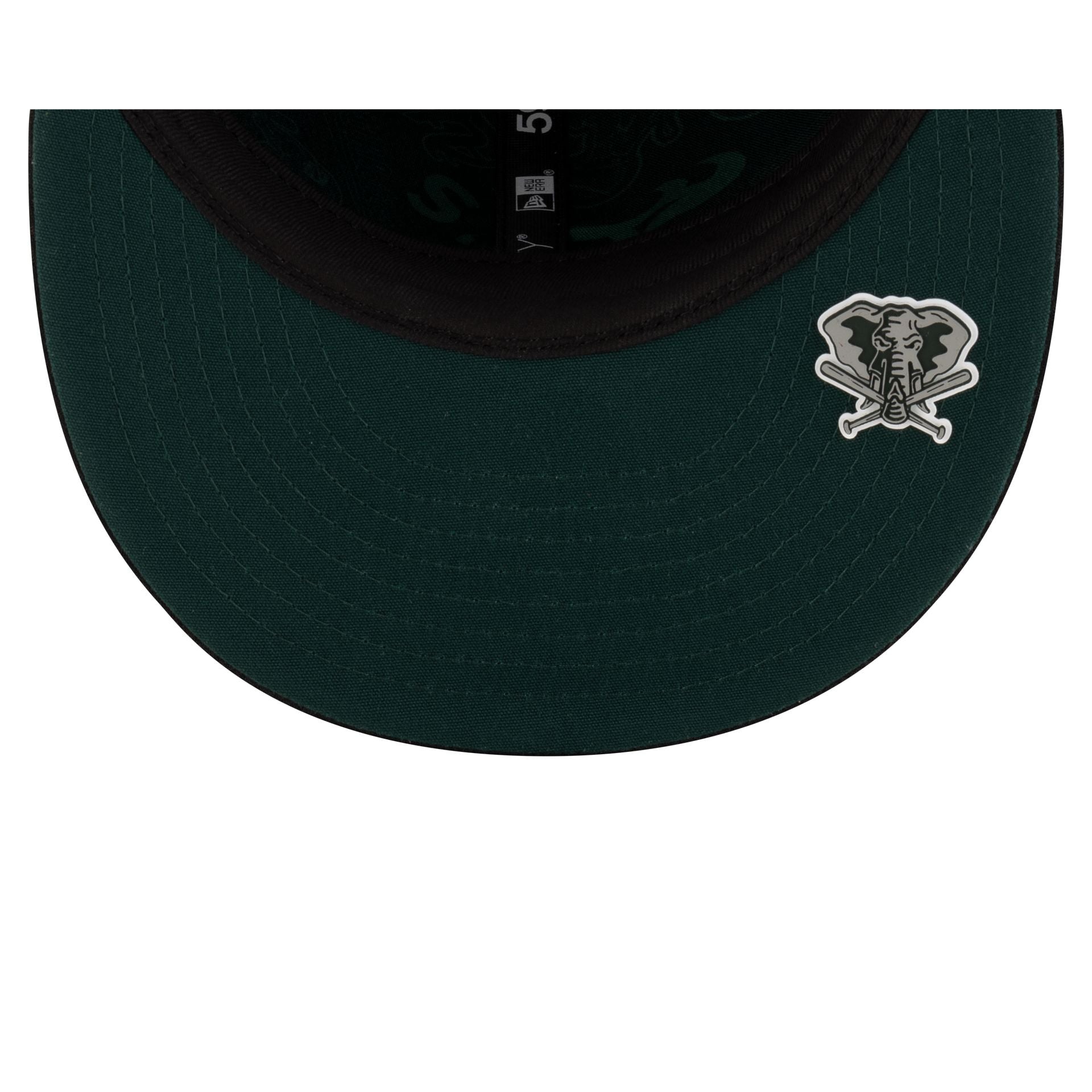 Athletics 2025 Clubhouse Black 59FIFTY Fitted Hat