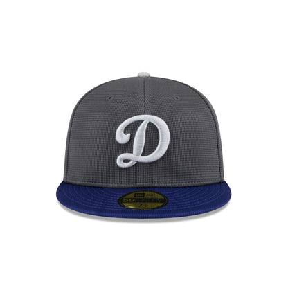 Los Angeles Dodgers 2025 Batting Practice Gray 59FIFTY Fitted Hat