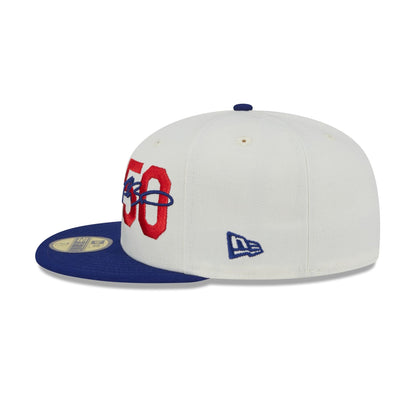 Los Angeles Dodgers Mookie Betts Chrome White 59FIFTY Fitted Hat