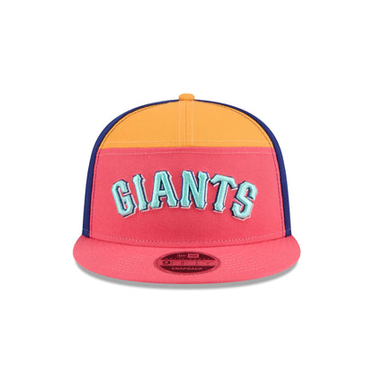 San Francisco Giants Coral Split Panel 9FIFTY Snapback Hat