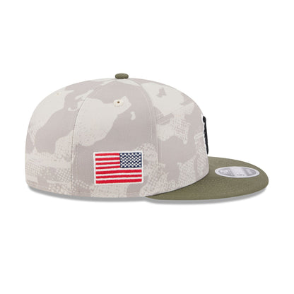 Detroit Tigers Armed Forces Day 2025 Split Panel 9FIFTY Snapback Hat
