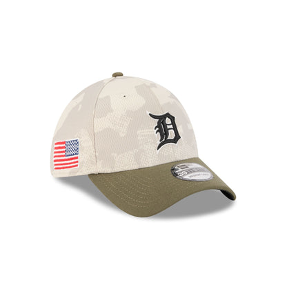 Detroit Tigers Armed Forces Day 2025 39THIRTY Stretch Fit Hat