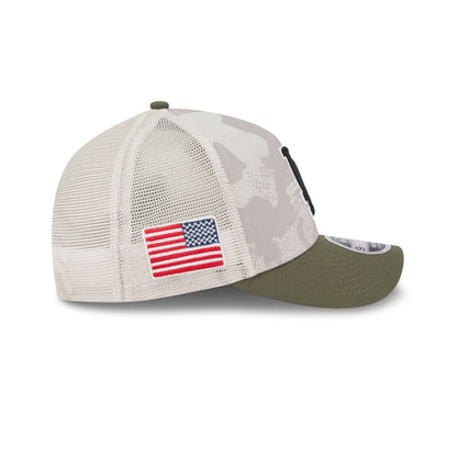Los Angeles Dodgers Armed Forces Day 2025 9FORTY M-Crown A-Frame Trucker Hat