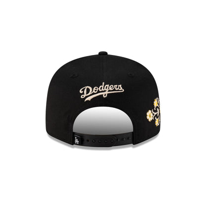 Los Angeles Dodgers Floral Black 9FIFTY Snapback Hat