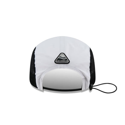 Los Angeles Dodgers White Poly Runner Adjustable Hat