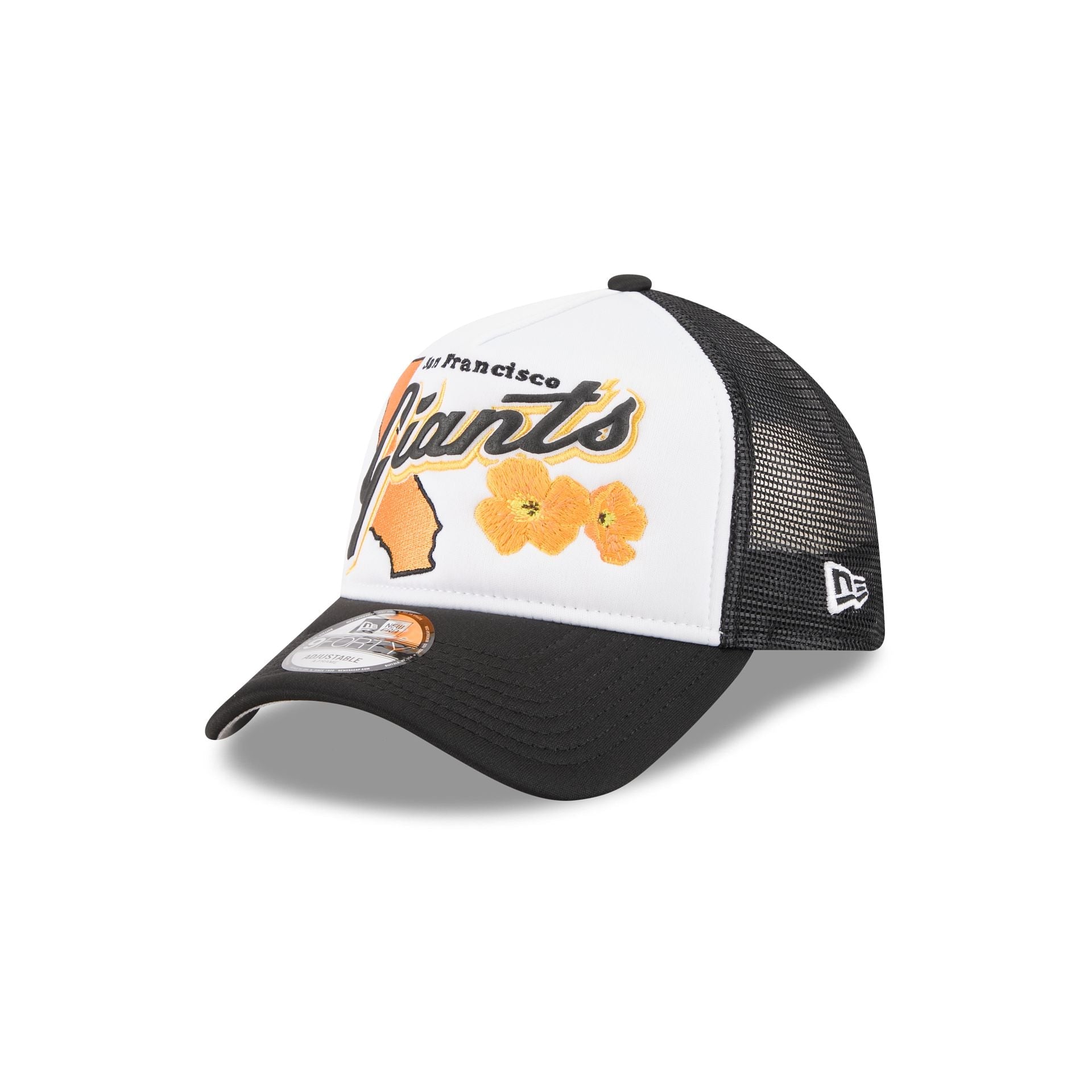 San Francisco Giants State Flower 9FORTY A-Frame Trucker Hat