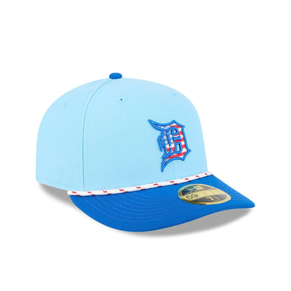 Detroit Tigers Independence Day 2025 Low Profile 59FIFTY Fitted Hat