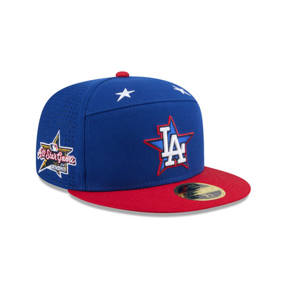 Los Angeles Dodgers 2025 All-Star Game Workout Split Panel 59FIFTY Fitted Hat
