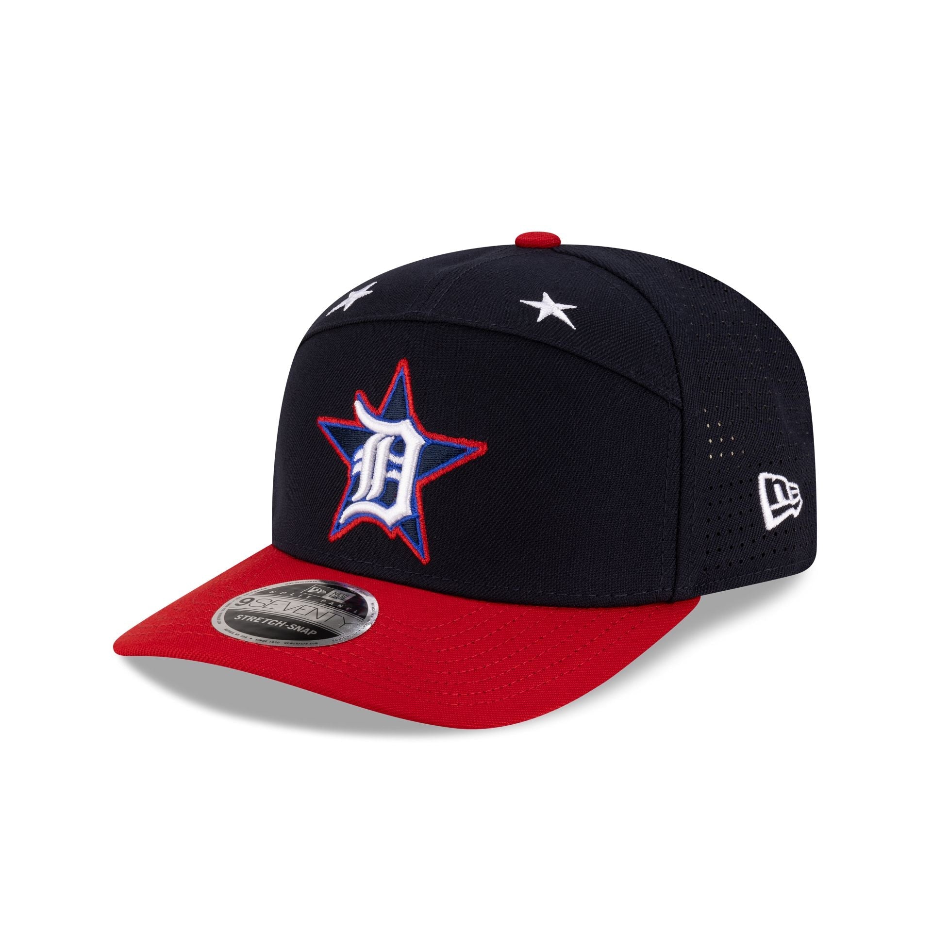 Detroit Tigers 2025 All-Star Game Workout Split Panel 9SEVENTY Stretch-Snap Hat