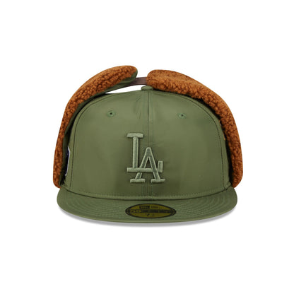 Alpha Industries x Los Angeles Dodgers Olive Green Dog Ear 59FIFTY Fitted Hat
