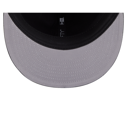 Los Angeles Dodgers Black and White Plaid Retro Crown 9FIFTY Snapback Hat