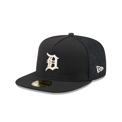 Detroit Tigers Black Mesh 59FIFTY A-Frame Fitted Hat