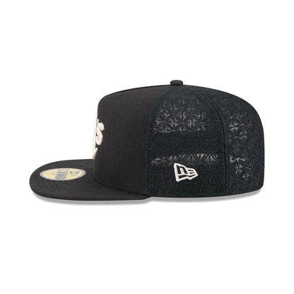 Athletics Black Mesh 59FIFTY A-Frame Fitted Hat