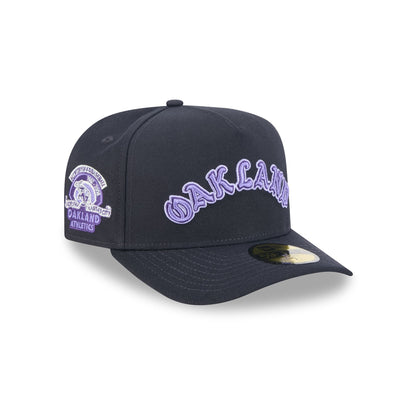 Athletics Navy Lavender 59FIFTY A-Frame Fitted Hat